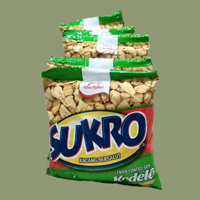 

Kacang Sukro DK Sachet Kedele Dua Kelinci Kedelai 1 Renceng isi 10 pcs 17gr