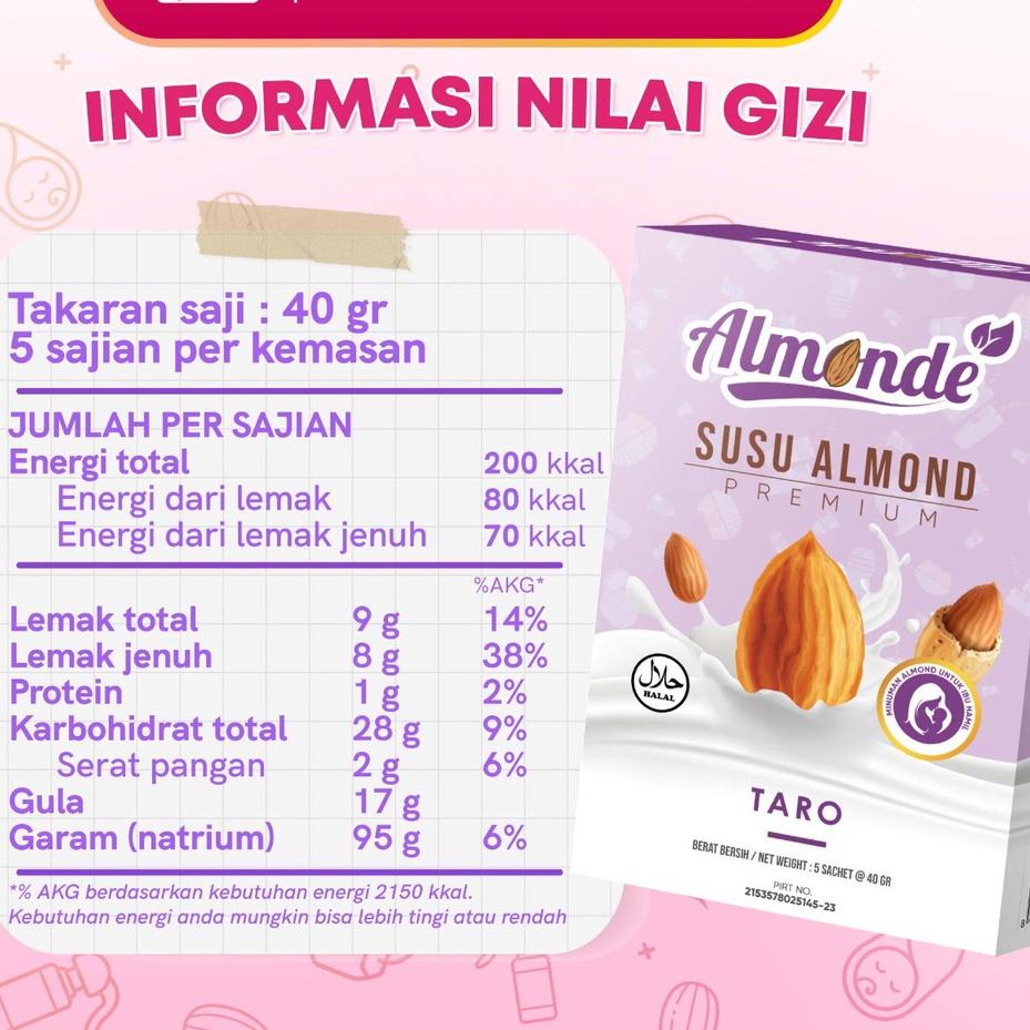 

±±± PAKET EXCELLENT 2 ALMONDE 2 KUKIMOND | Susu & Cookies Almond | Untuk Program Hamil Hingga Usia Kandungan 6 Bulan | Tinggi Akan Asam Folat