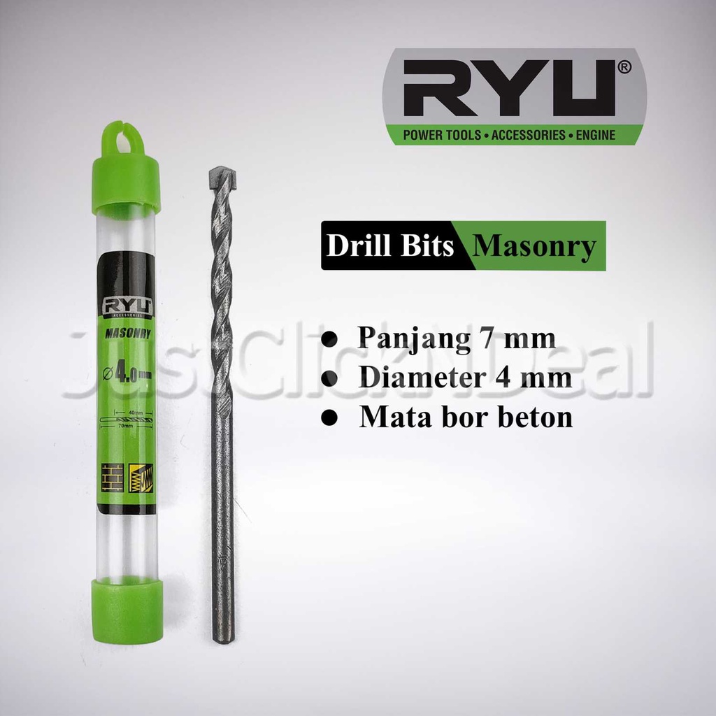 Ryu Masonry Drill Bits Mata Bor Beton