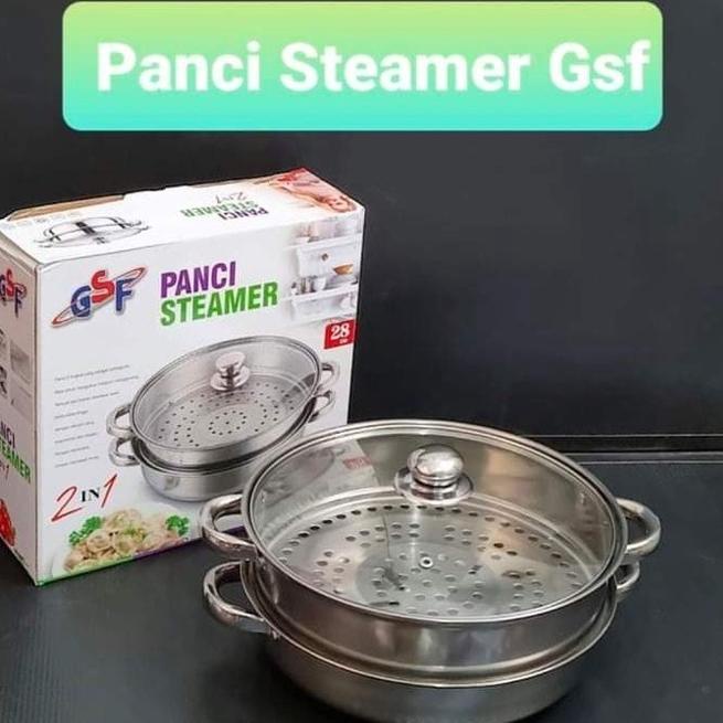 Recomended GM BEAR PANCI STEAMER KUKUS STAINLESS 2 TINGKAT / PANCI STEAMER GSF / PANCI STEAMER KUKUS