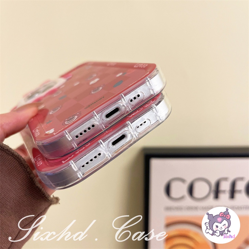 Samsung A04s A14 A13 A12 A22 A23 A33 A03 A04E A50 A50s A30s A32 A53 A54 A51 A52 A71 A72 A21s A30 A20 A31 A11 A03s A02s M22 M32 Monster Lensa Casing Couple Beruang Strawberry Lucu Soft Phone Case