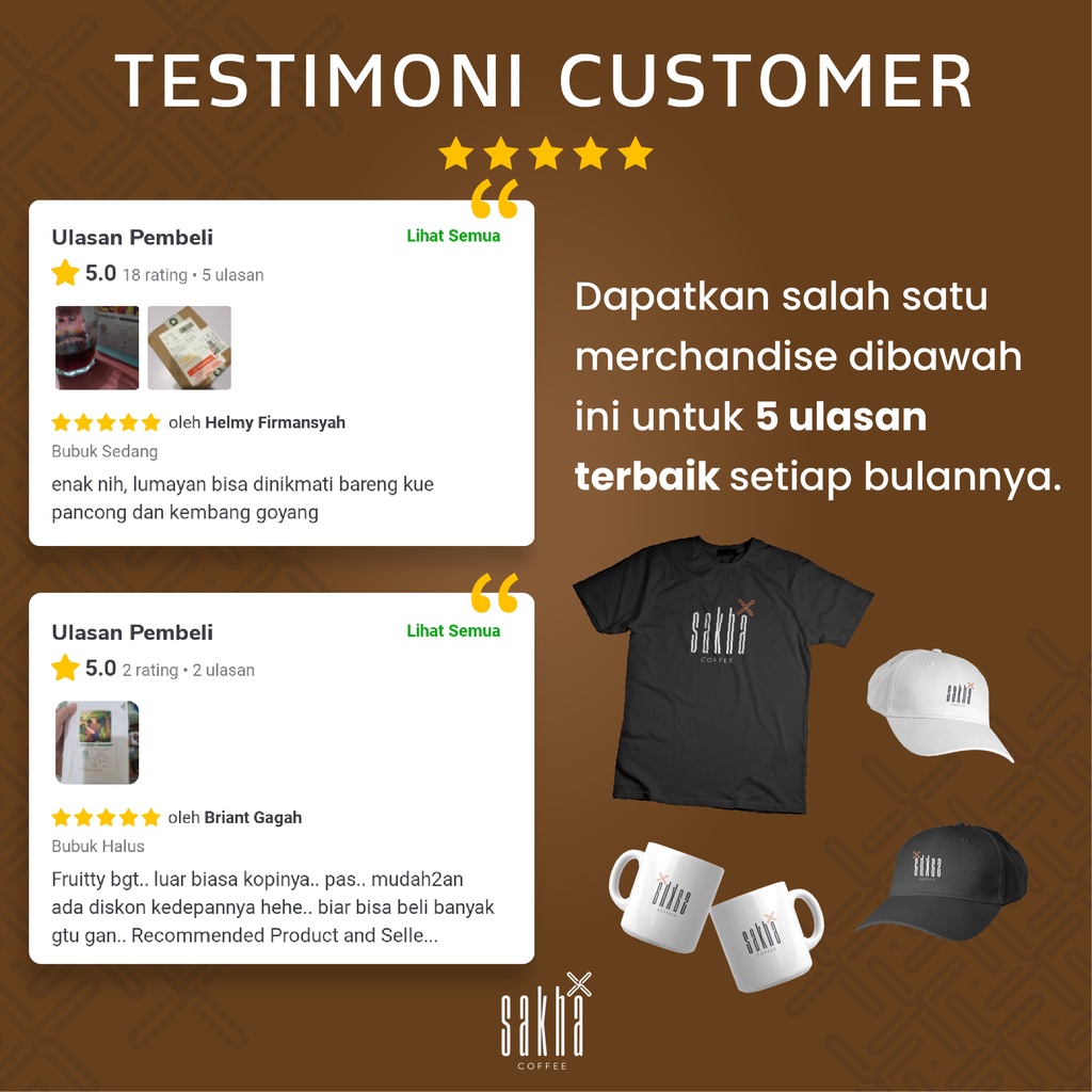 Biji Kopi Bubuk Arabika Kerinci Jambi Sumatra Arabica Coffee Beans Single Origin Grade 1 Coffe Roast Bean Espresso Dan Manual Brew Roaster 200 Gram Sakha Roastery