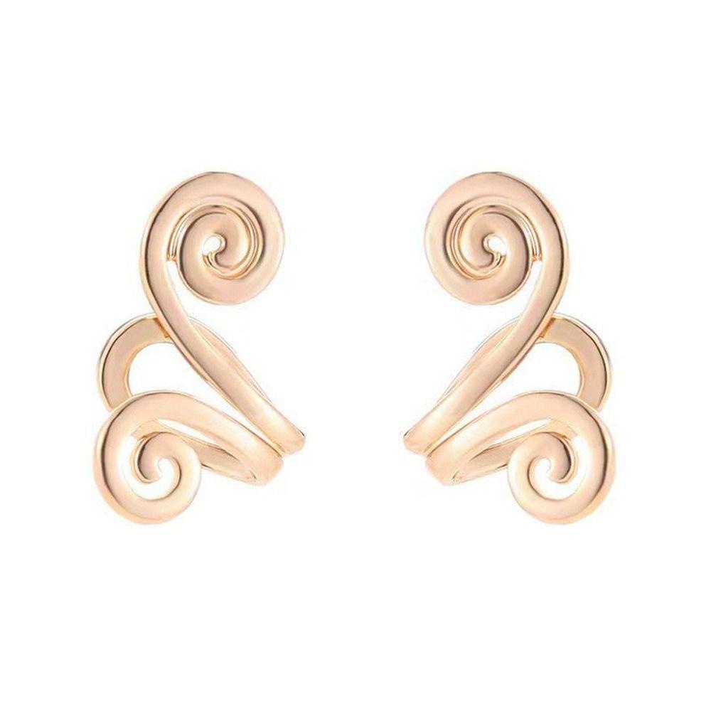 Mxbeauty Anting Wanita Manis Unisex Sederhana Bentuk Catatan Musik Fashion Perhiasan Niche Desain Non Piercing Alloy Akupresur Pelangsing Earrings