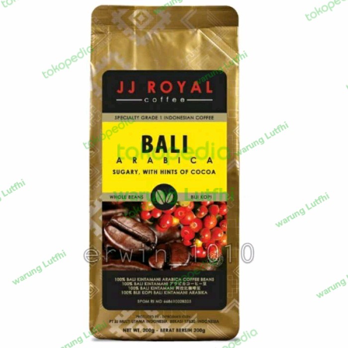 

Jj royal bali arabica bean bag 200gr