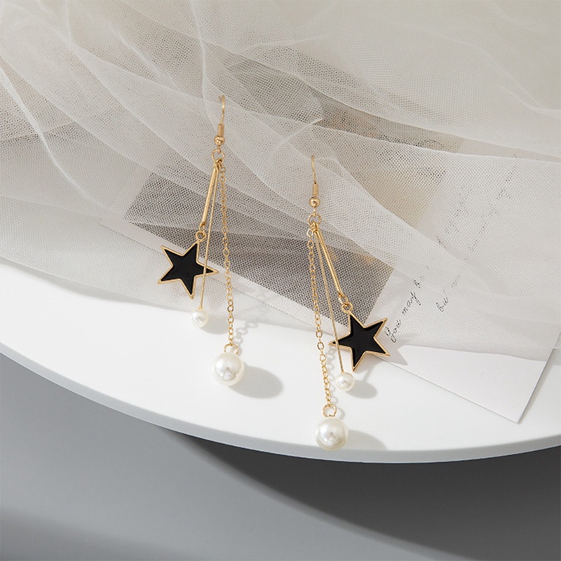 Anting Mutiara Bintang Panjang Untuk Gadis Ladys Ear Studs Fashion Korea Aksesori