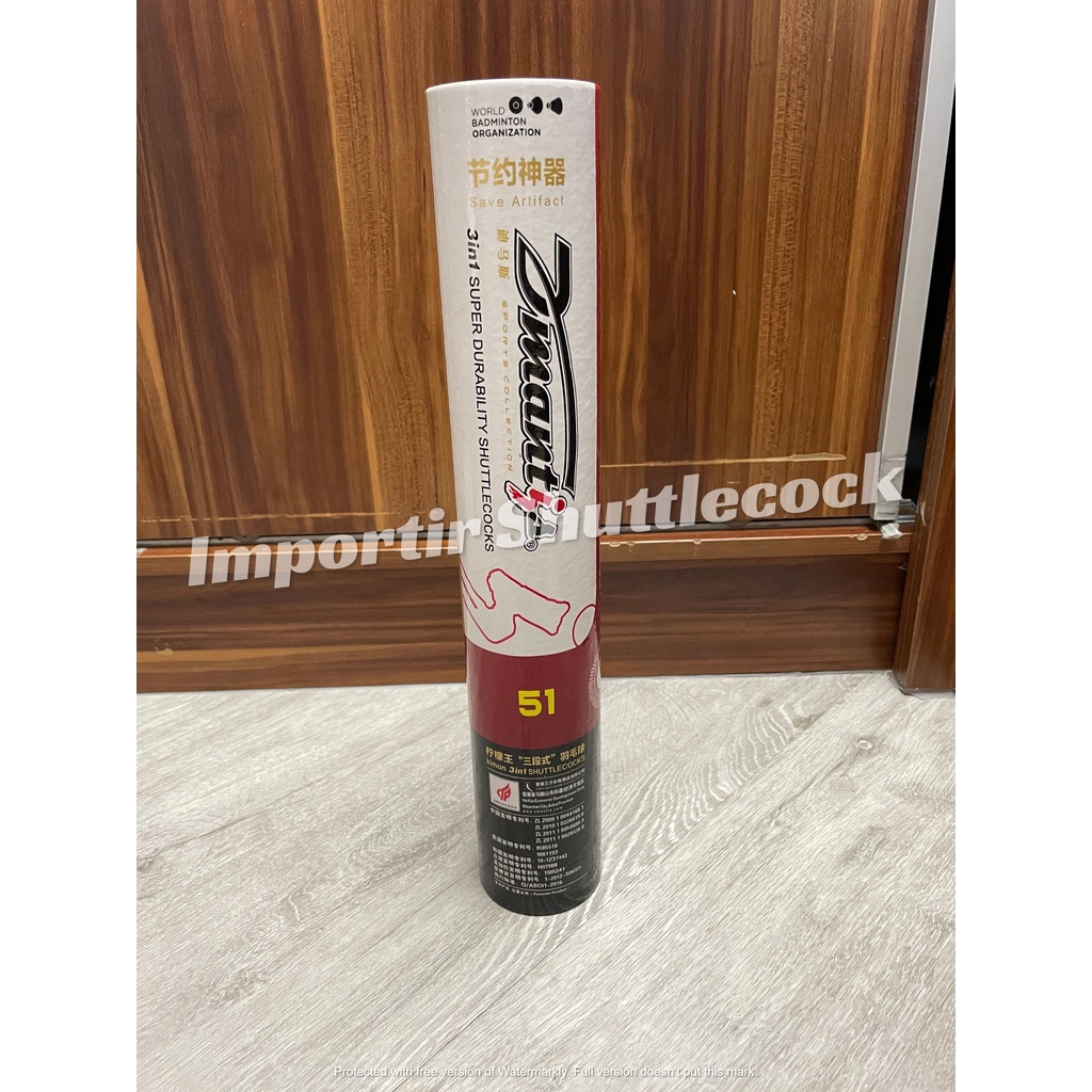 SHUTTLECOCK DMANTIS D51 IMPORT 3IN1 SPEED 75/76/77 (HARAP KONFIRMASI DAHULU)