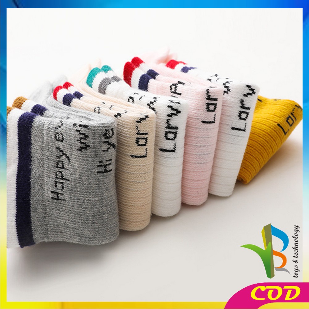 RB-P209 Kaos Kaki Panjang Bayi Motif Garis / Kaus Kaki Anak Perempuan dan Laki Laki / Baby Long Tube Socks Kids