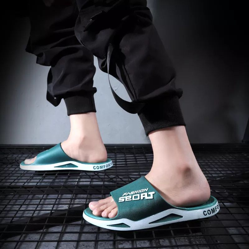 Sandal Slop Pria Fashion Sport / Sandal Pria Kekinian Viral