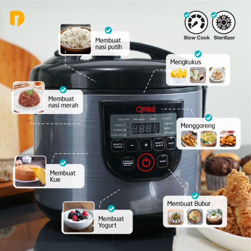 Rice Cooker / Cypruz Multi Cooker 1.8L RC-0506