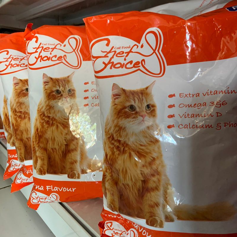 Makanan Kucing Chef Choize 1kg x 20pack Chef Choice 20kg