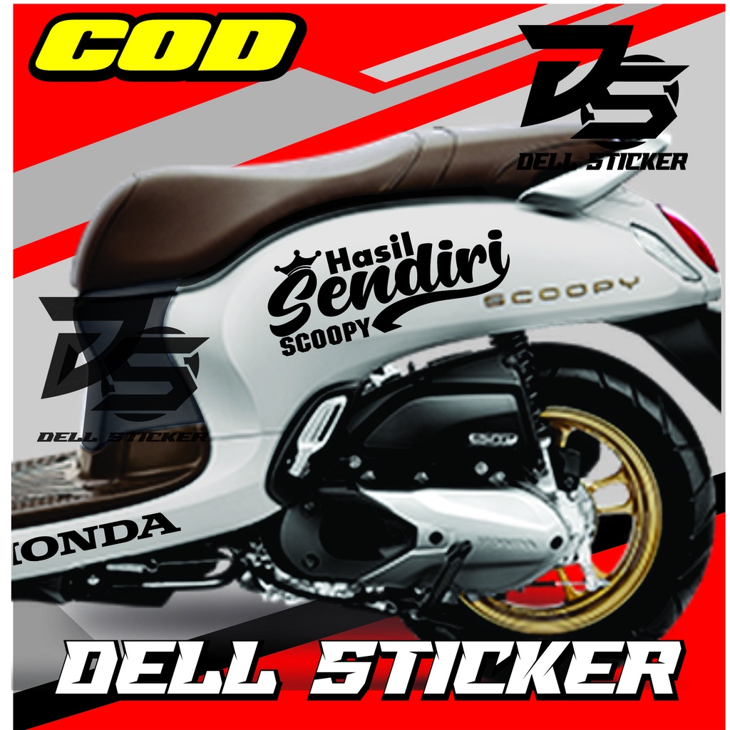 Stiker Scoopy HASIL SENDIRI / Cutting Cticker Scoopy / Cutting Striping Scoopy PRESTIGE / ALL SCOOPY