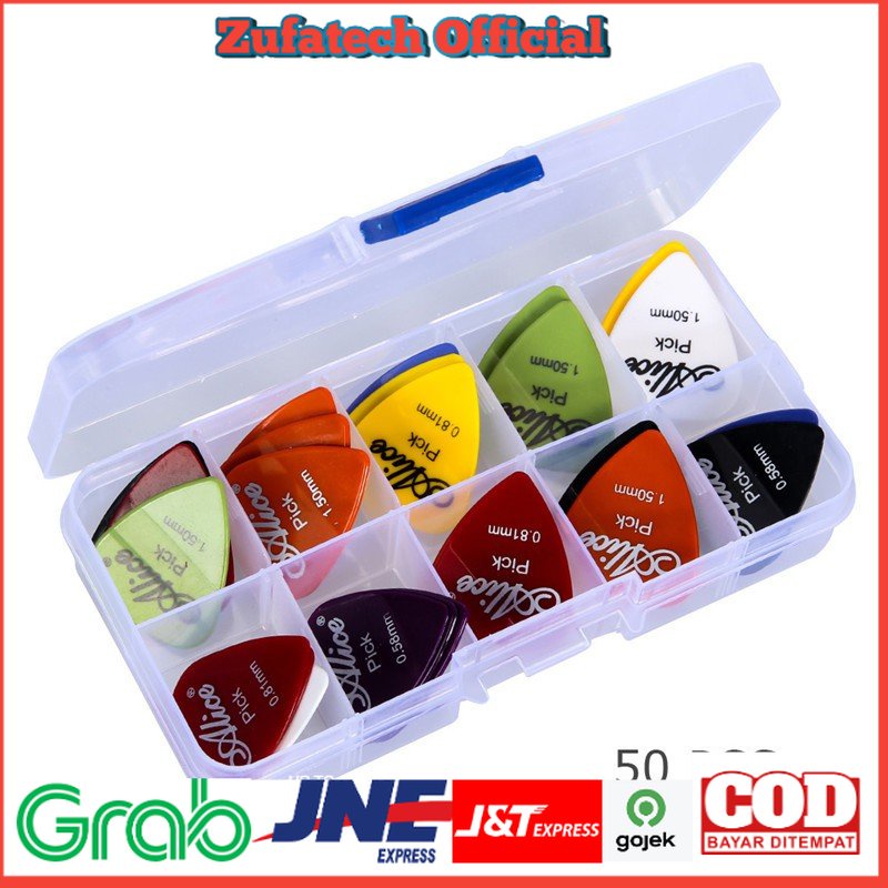 Alice Pick Gitar Akustik 50 PCS - A011A - Multi-Color