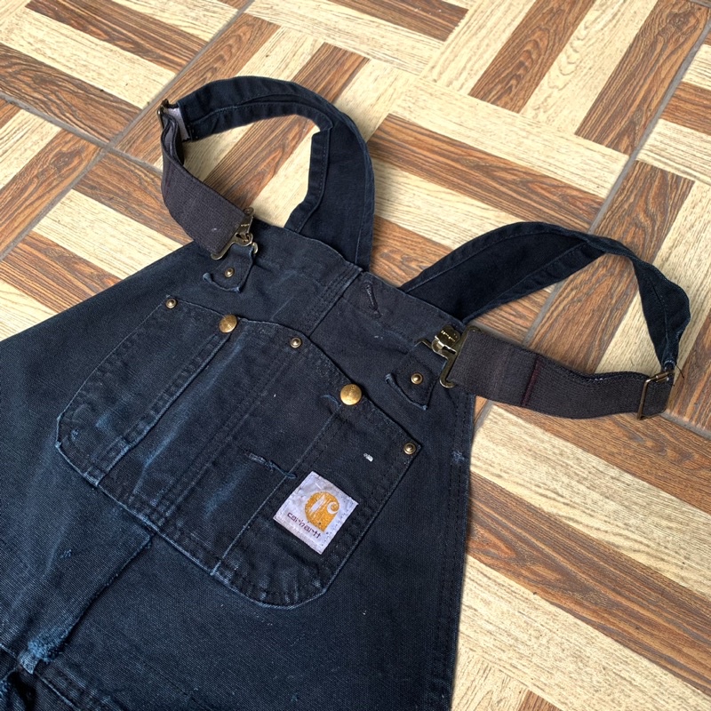 [Carhartt] Black Overall Double Knee Second Original
