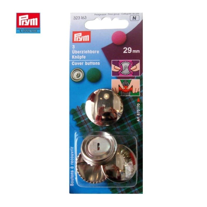 Kancing Kancing Bungkus Cover Button 29Mm By Prym