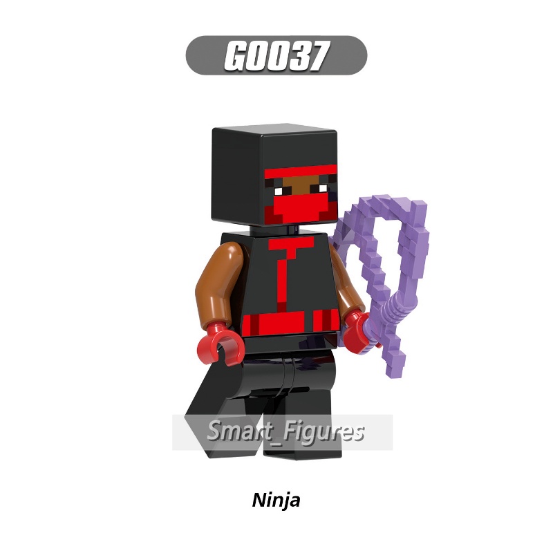 Diver Minifigures Ninja MC Tamer Zombie Villager Zombie Pigman Fox Rogue Game Mainan Hadiah Figurs Mini G0105