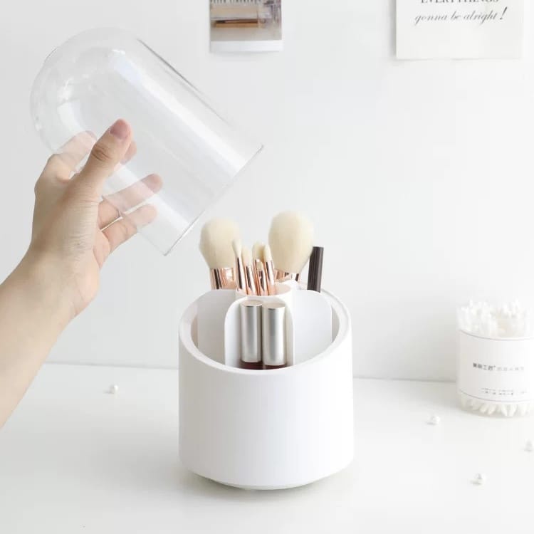 Rotating Brush Holder with Lid