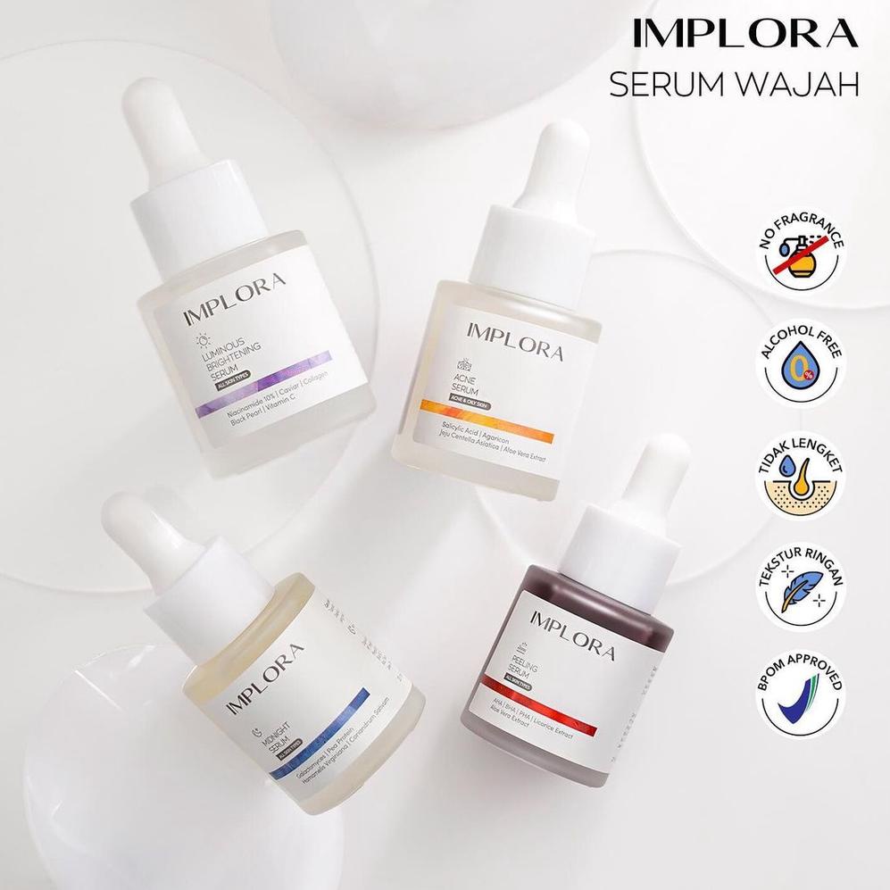 ➩Ready Stock➩ SERUM IMPLORA / IMPLORA FACE SERUM / IMPLORA SERUM WAJAH ORIGINAL PEELING LUMINOUS SCA