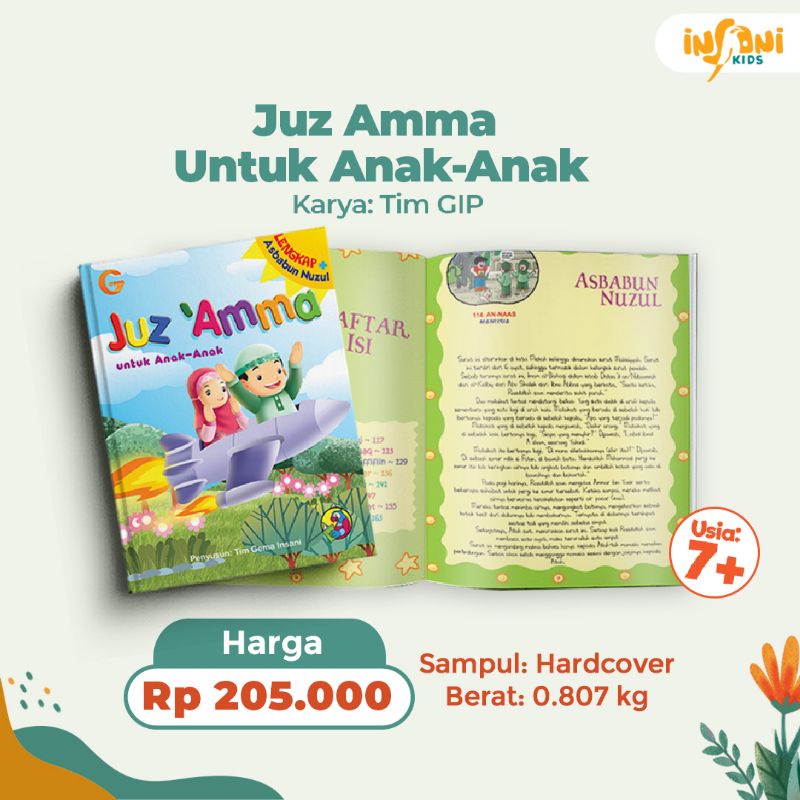 Buku Juz'amma untuk Anak-anak Dilengkapi Asbabun Nuzul Hard Cover