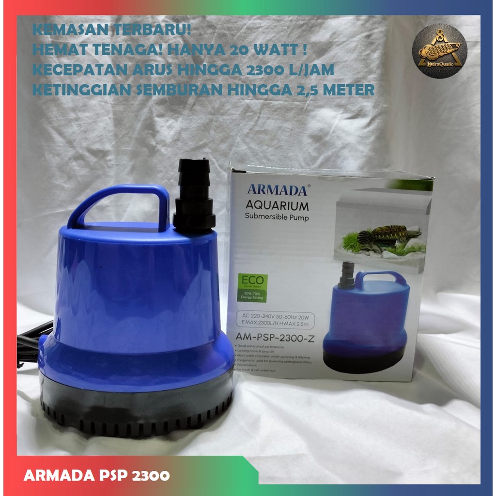 PROMO MURAH POMPA HIDROPONIK ARMADA AM PSP 2300 POMPA KOLAM IKAN NAIK 2,5 METER POMPA 2300 LITER PER JAM POMPA AIR HIDROPONIK POMPA KOLAM iIKAN POMPA AQUARIUM BESAR FILTER AQUARIUM FILTER KOLAM IKAN KOI FILTER POMPA AIR LAUT POMPA SEDOT AIR