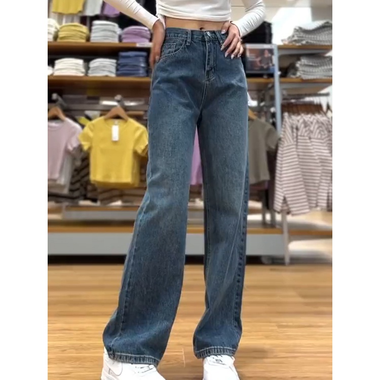 Highwaist Kulot Celana Jeans Panjang Wanita Hot Sale