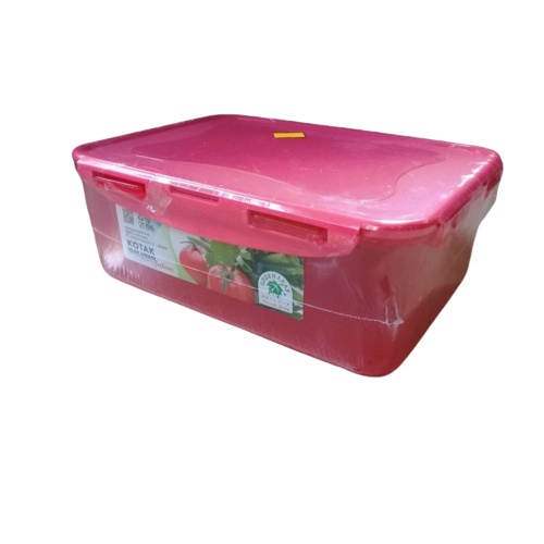 Tempat Sayur Kue Nastar Kotak Makan Sealware 3 Liter 7264 Green Leaf