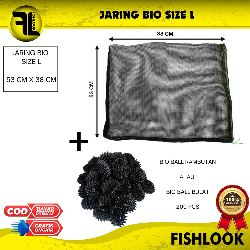 jaring net media bioball bio ball large besar murah SIZE L