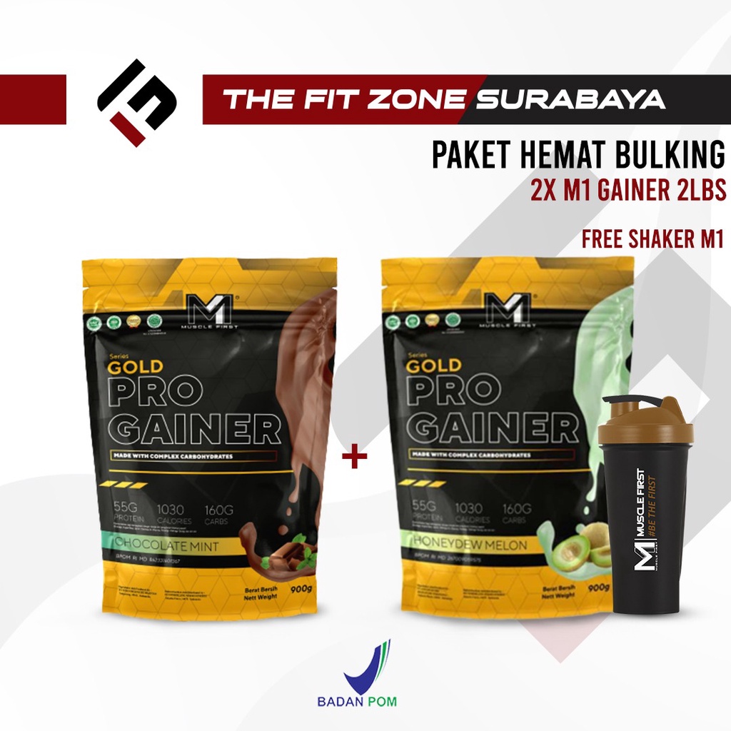 Jual Paket Hemat Bulking 2x Musle First M1 Pro Gainer 2 Lbs Shopee Indonesia