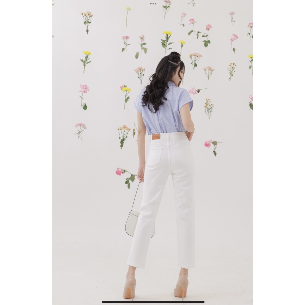 [ Marveile ] Piper Highwaist Mom Jeans / Office Jeans Wanita