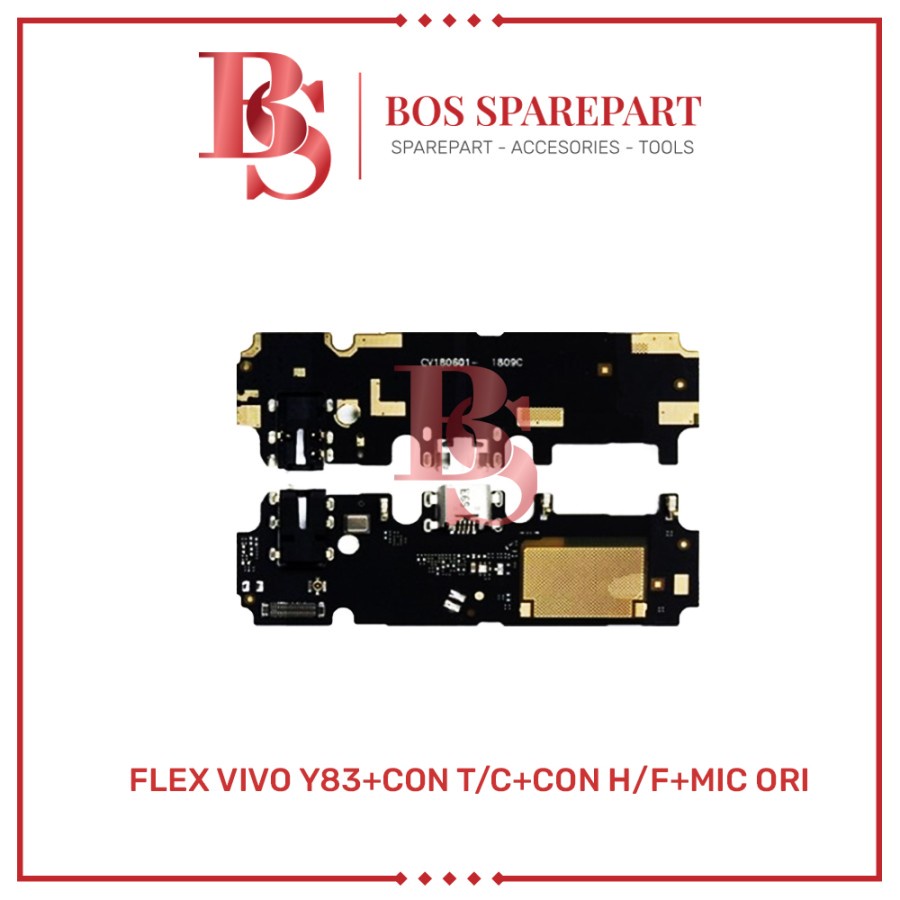 FLEXiIBEL VIVO Y83 + CONNECTOR CHARGER + CONNECTOR HANDSFREE + MIC ORI