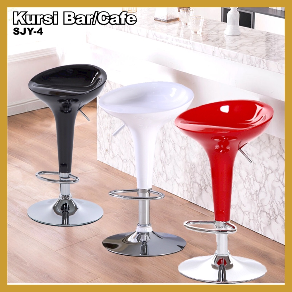 Kursi Bar Cafe Kursi Cafe Hidrolik Bar Stool Kursi Mini Bar Bulat Warna SJY-4