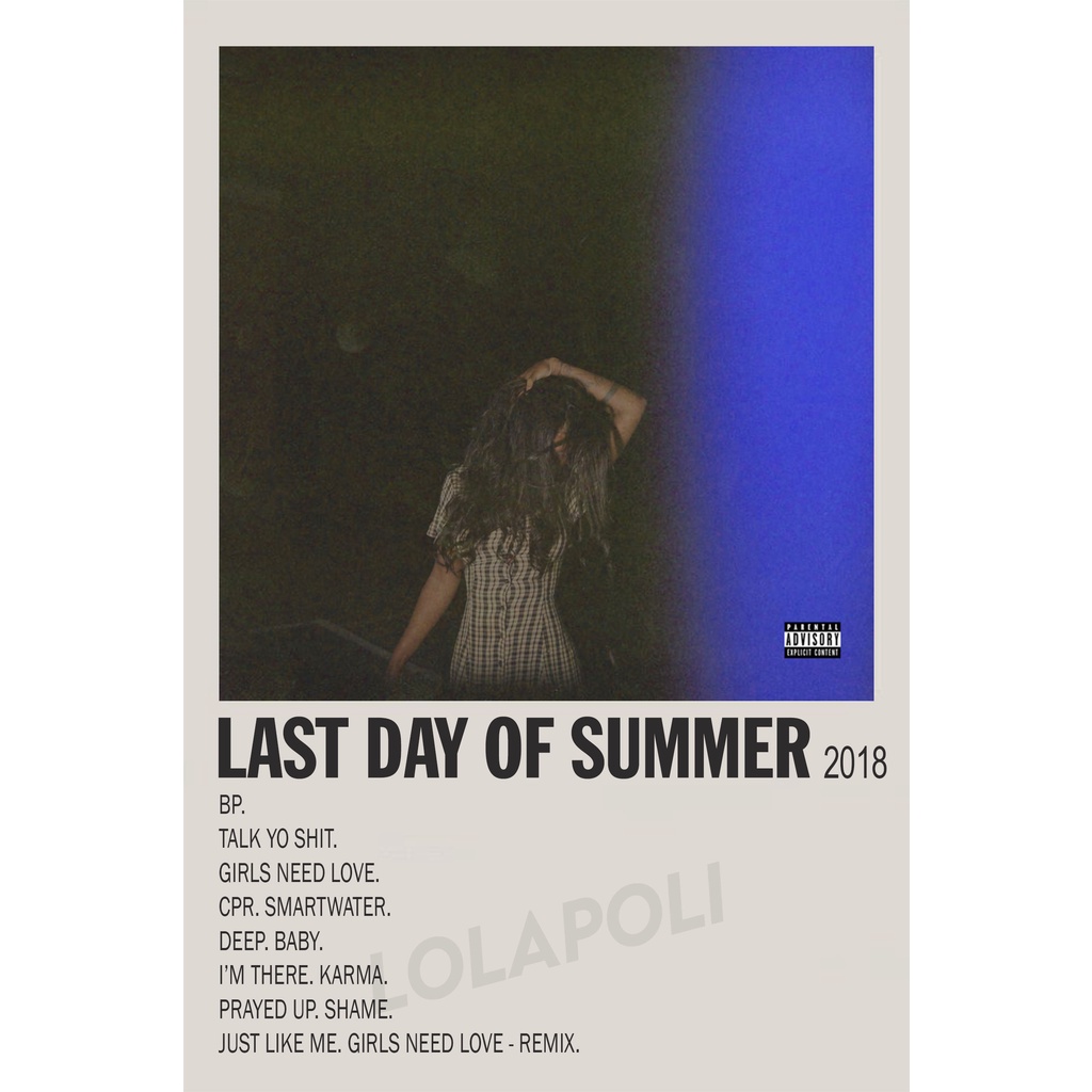 Poster Cover Album Last Day of Summer - Summer Walker