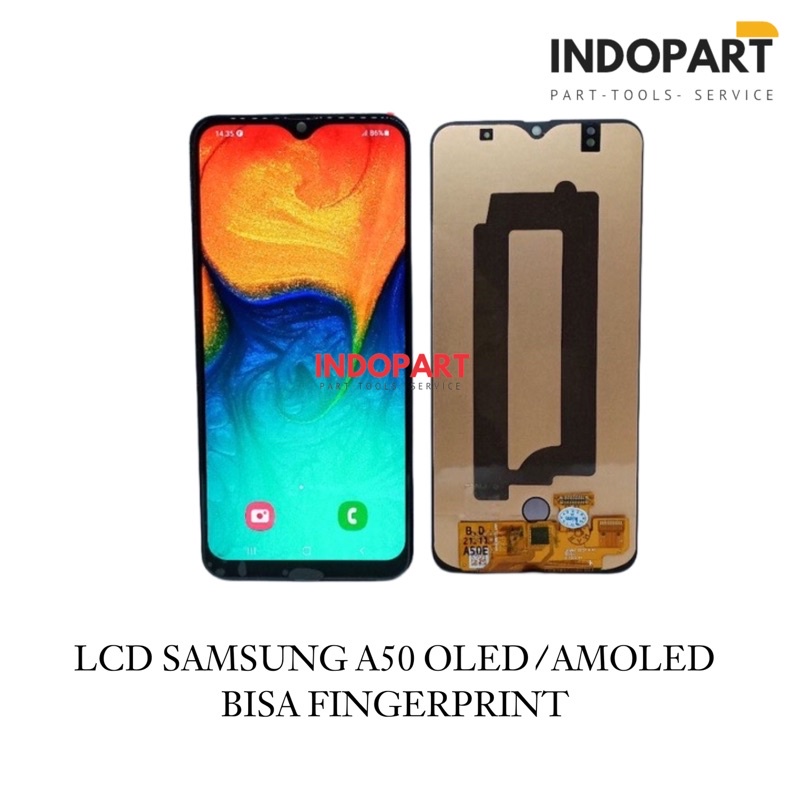 LCD Fullset Samsung Original A50 Bisa FingerPrint Original 100%