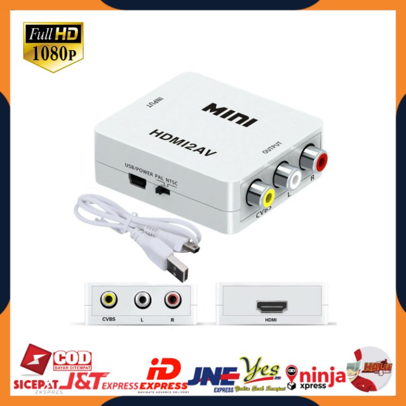 [COD] CONVERTER HDTV TO AV RCA ADAPTER / DARI PS3 LAPTOP STB KE TV TABUNG