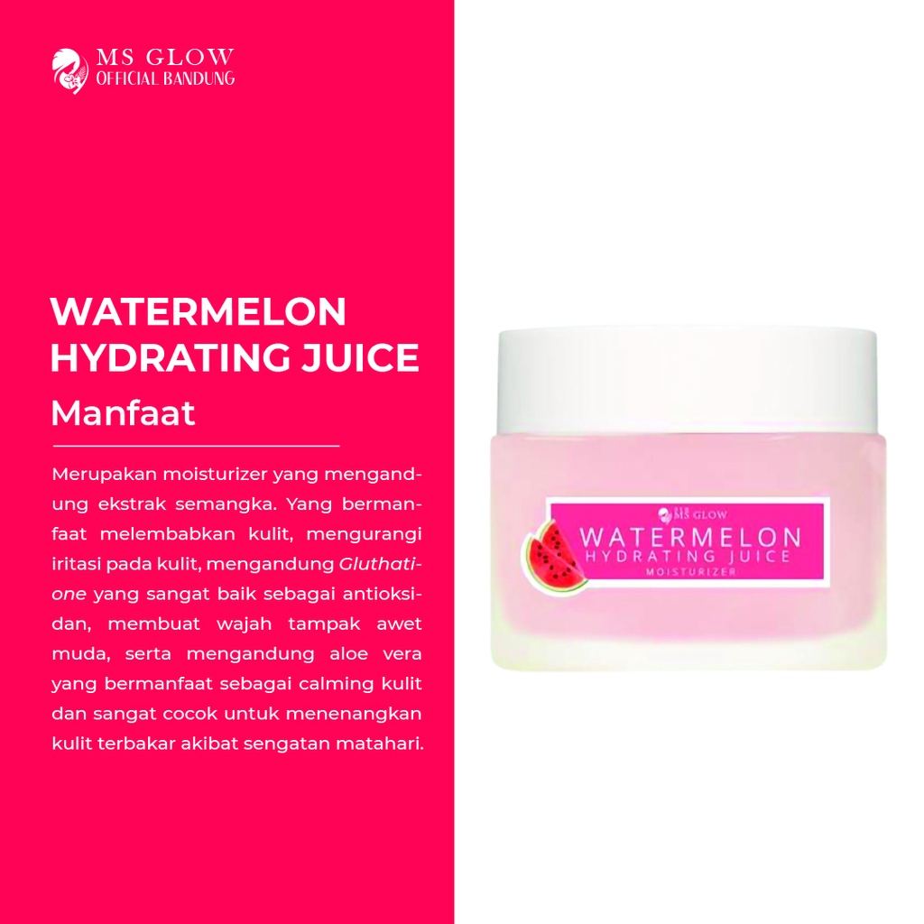 MS Glow Original Moisturizer Juice Pelembab Wajah Yuzu Cactus Watermelon - By Ms.glowofficialbandung