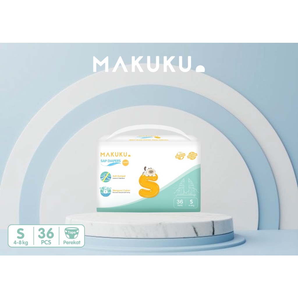 LEBIH HEMAT DENGAN BUNDLE 3PACK Makuku SAP Diapers Comfort Pampers Bayi -- All Size / READY STOCK