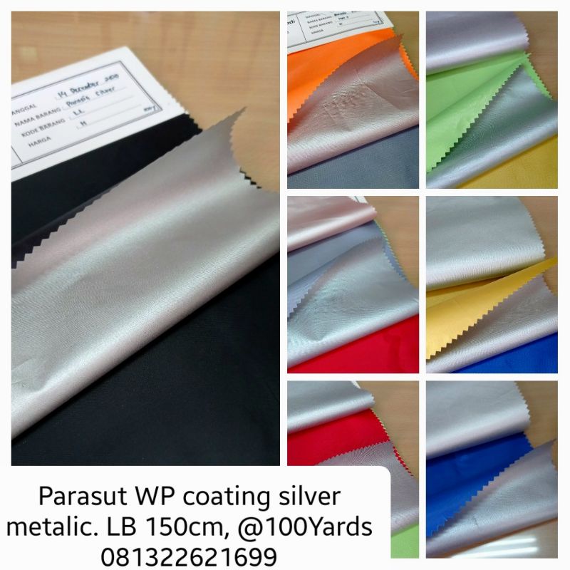 1pis=100Yard (90meter). Grosir Coating silver Metalic. Waterproof anti air. Bahan baku Cover mobil m