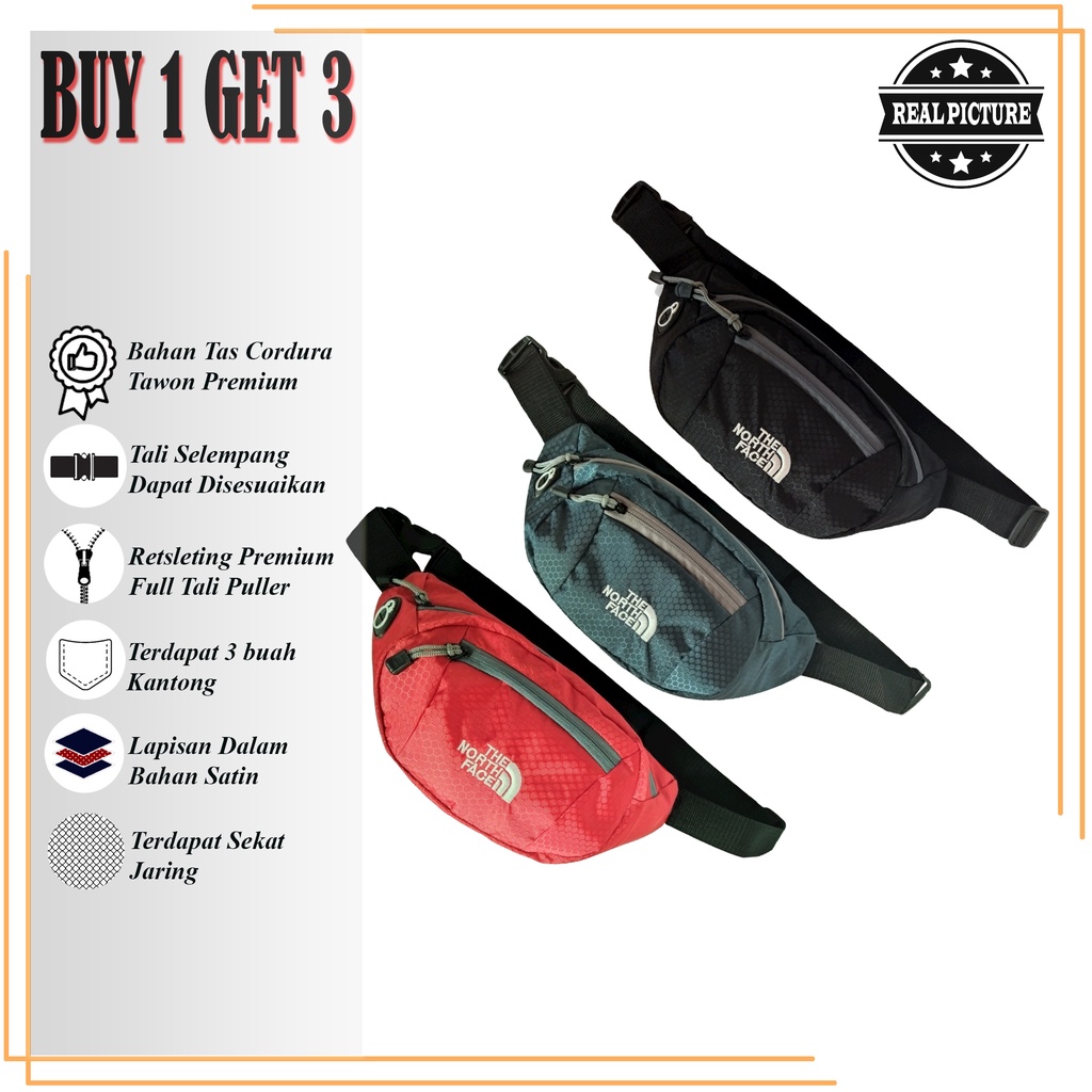 Tas Waist Bag Slempang Slingbag Buy 1 Get 3 Waistbag Tas Selempang Distro Buy 1 Get Free