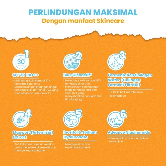Hanasui Collagen Water Sunscreen SPF 30+ PA+++ 30ml