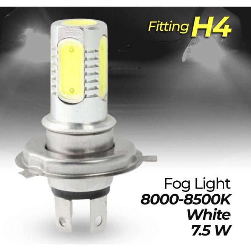 HLXG Lampu Mobil H4 White LED Fog Light 7.5W 8000-8500K 1 pcs - S-CMS-2396