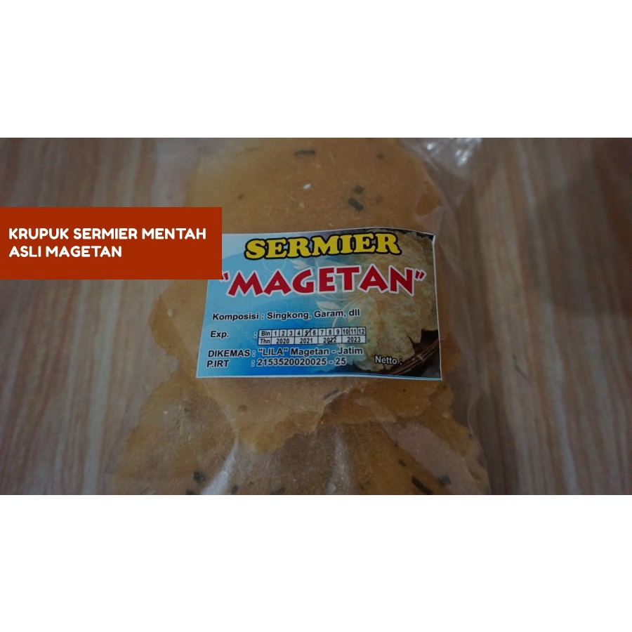 

Krupuk mentah Sermier ndeso rasa istimewa