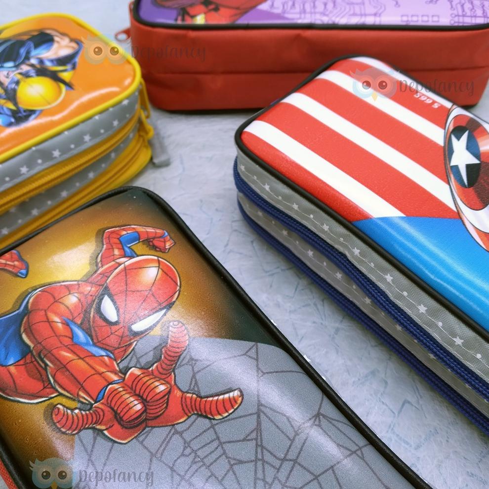 

↿ Kotak Pensil 2 Retsleting Heroes S665 / Tempat Pensil / Tepak Pensil / Pencil Case / Boks Pensil / Box Pen ☾