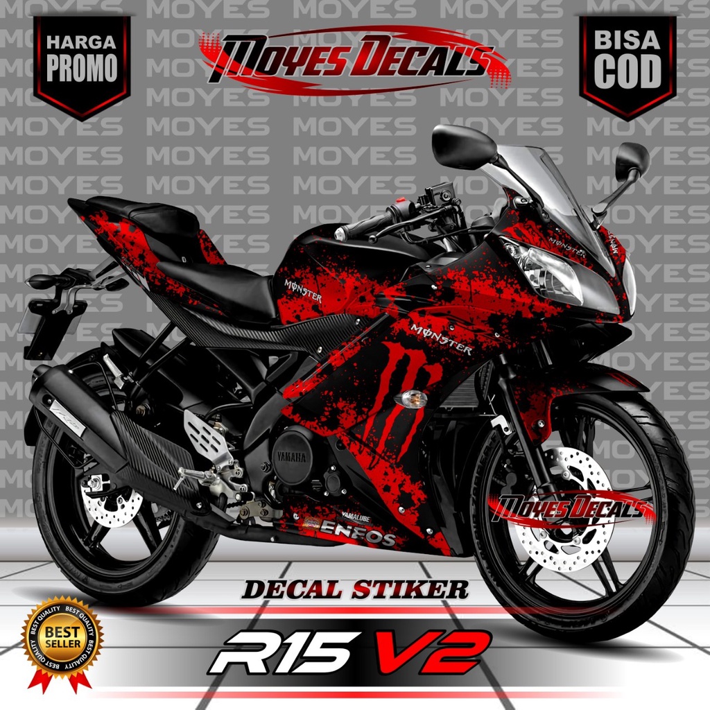 Bisa COD decal r 15 v2 stiker motor r15 v2 stiker yamaha r15 v2 decal r15 v2 full body. stiker r15 v2 bahan berkualitas decal stiker yamaha r15 v2