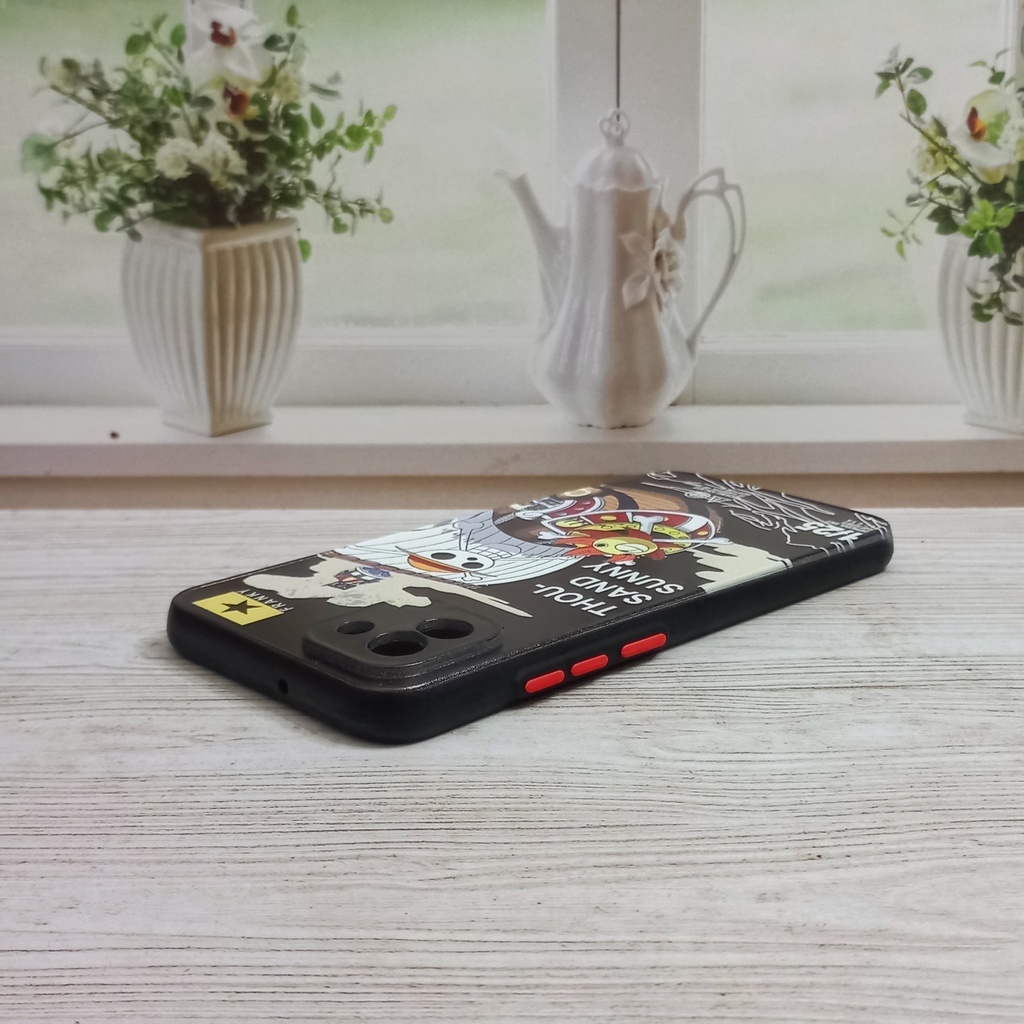 Casing Samsung SM-A035 Fuze Case Gambar Kartun One Piece Thousand Sunny Luffy Samsung Galaxy A03