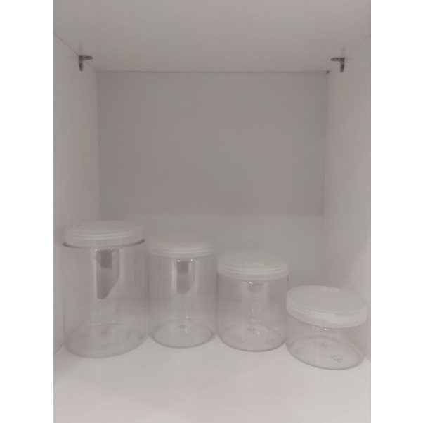 jar plastik/toples plastik/stoples kue/toples tutup ulir
