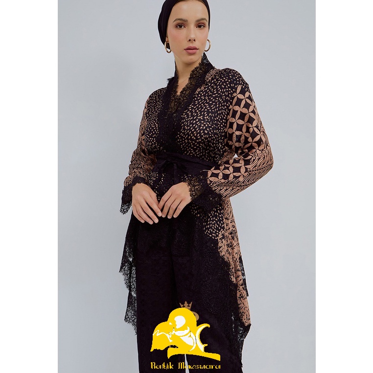 Setelan Pakaian Wanita Batik Viscose Atasan Set Celana Kulot Kondangan Jumbo Mewah Premium