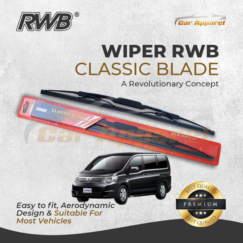 Wiper RWB Classic Nissan serena C25 / windshield Nissan serena C25