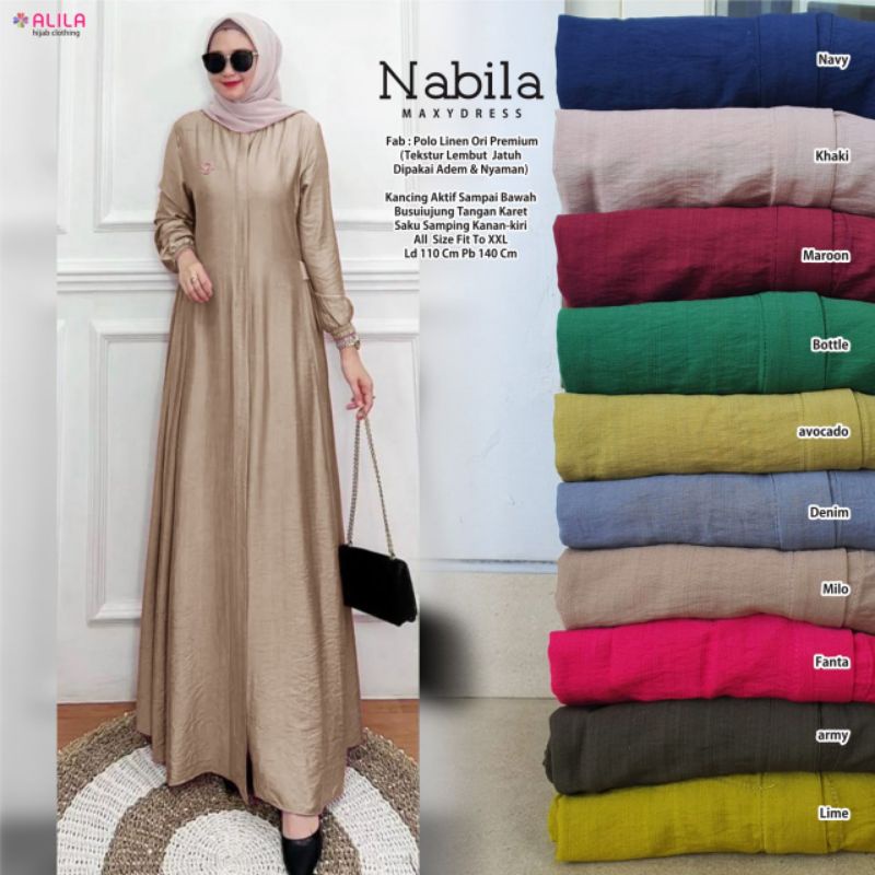 NABILA MAXY DRESS ORI BY ALILA