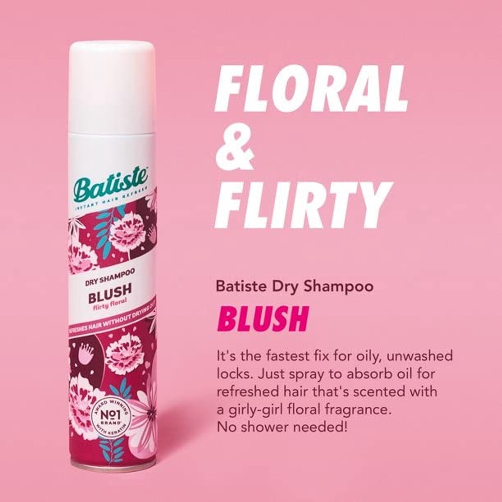 Batiste Instant Hair Refresh Dry Shampoo 200 ml BLUSH