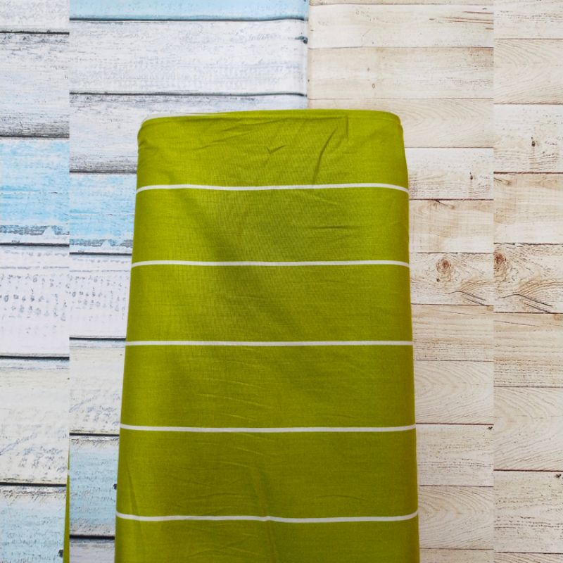 #Katun Jepang motif garis meteran