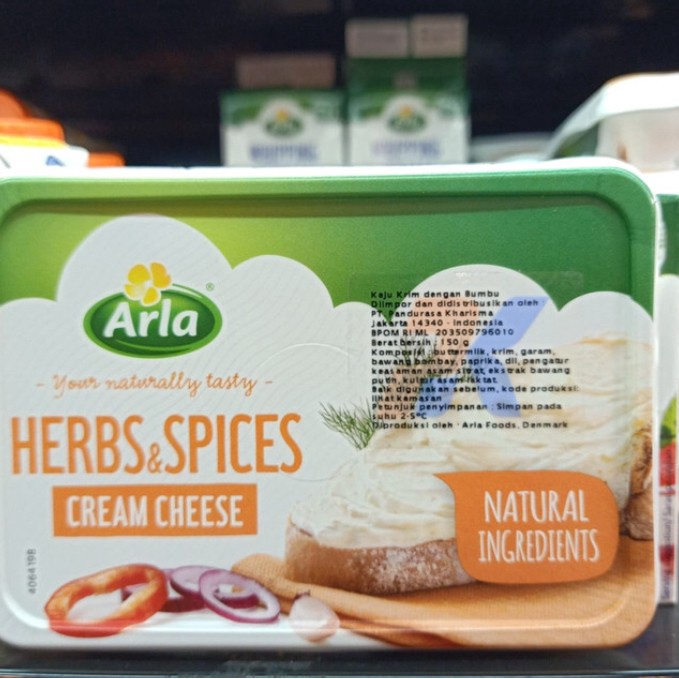 

Arla cream cheese herbs & spices 150gr